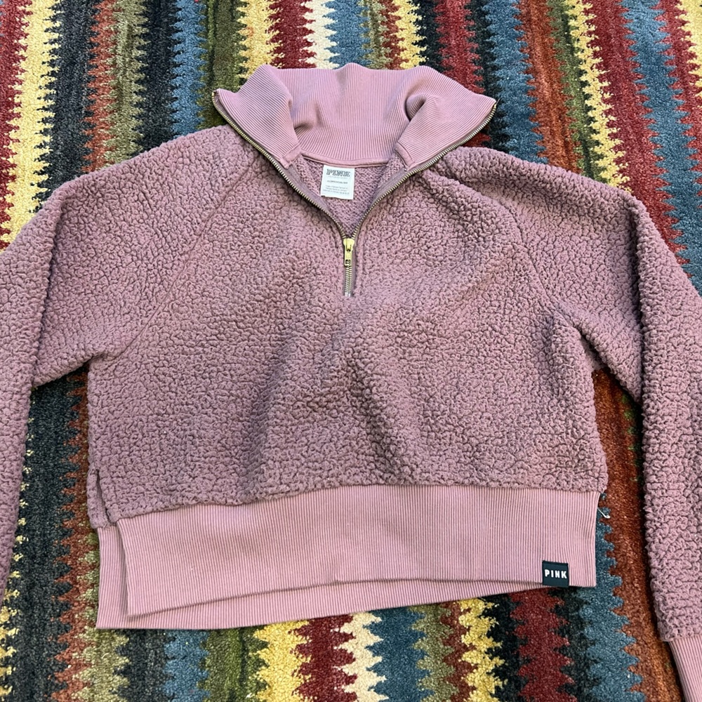 Dark Mauve quarter-zip ✨
